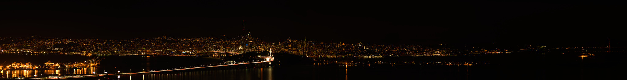 San Fransisco Night Lights from Berkeley Hills (2016)